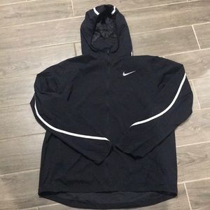 NIKE BLACK LIGHTWEIGHT RUNNING JACKET LARGE